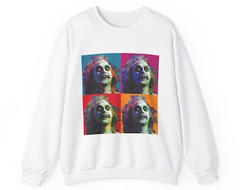 Beetlejuice Warhol Pop Art Camiseta Halloween Camisa Rainbow Sudadera Suéter Multicolor Spooky Vibes Otoño Michael Keaton Lydia