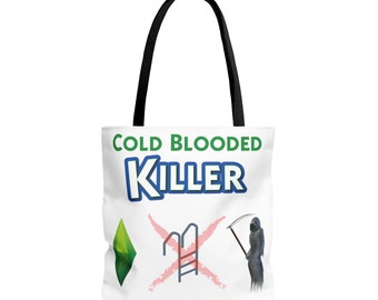 Los Sims Grim Reaper Cold Blooded Killer Bag Halloween Nostálgico 90s Plumbob Pool Ladder Gift Gamer PC Juego