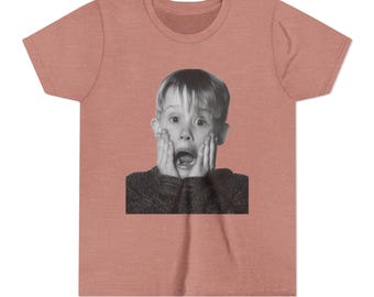 Camiseta navideña de Home Alone para jóvenes, camiseta de McCauley Culkin, regalo navideño
