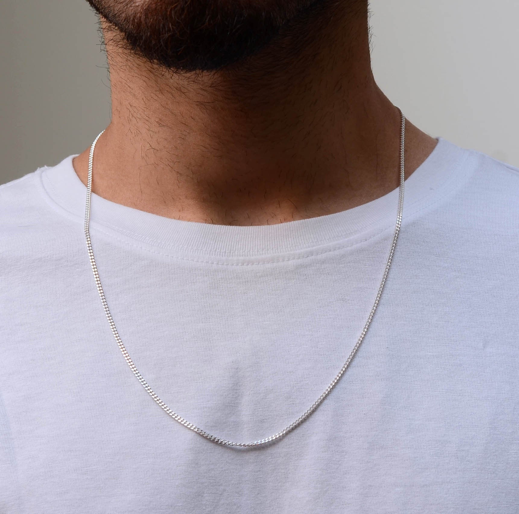 Mini Cuban Link Chain / Sterling Silver 