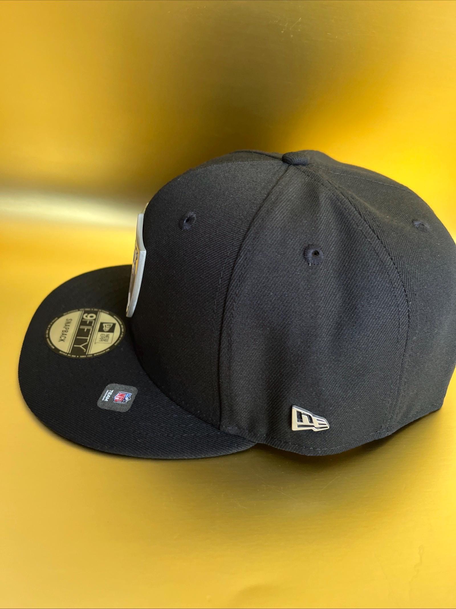 Rare Pewter Shield Las Vegas Raiders Black New Era 9fifty OSFM