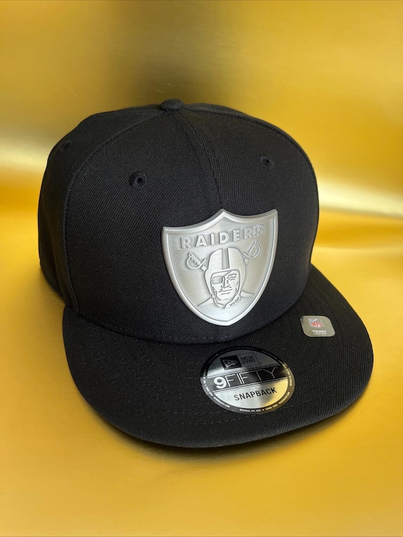 Rare Pewter Shield Las Vegas Raiders Black New Era 9fifty OSFM