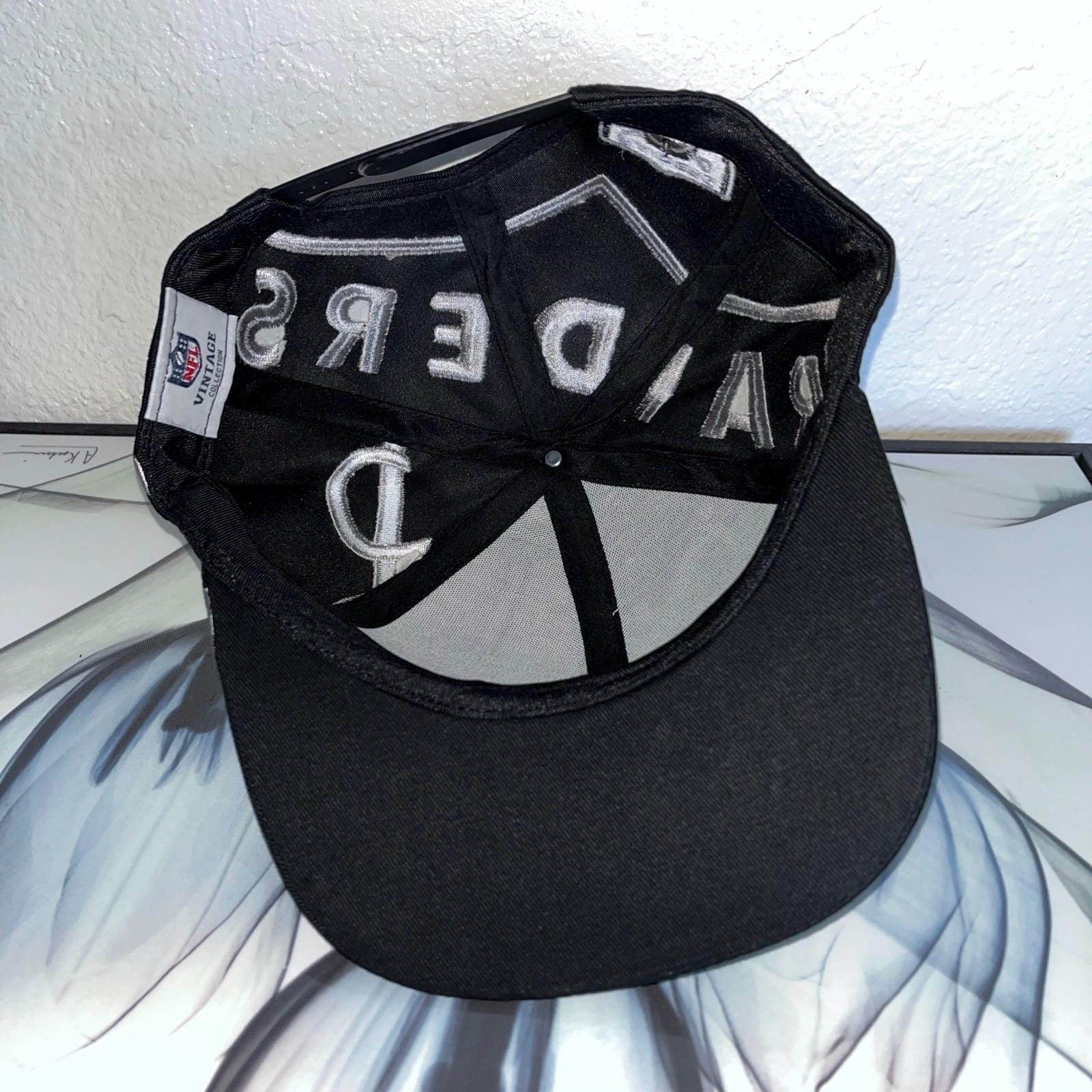 Los Angeles Raiders Customized Black Silver XL Embroidered