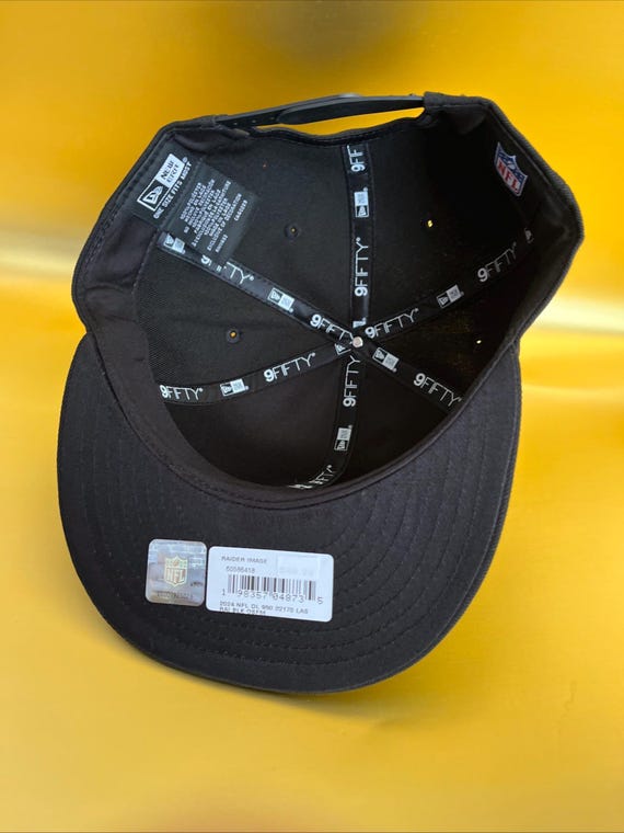 Rare Pewter Shield Las Vegas Raiders Black New Era 9fifty OSFM