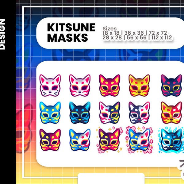 Japanese Kitsune Mask Etsy