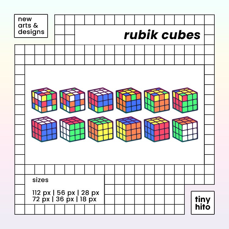 12 Twitch Sub Badges Cheer Bit Badges Rubik Cubes Etsy