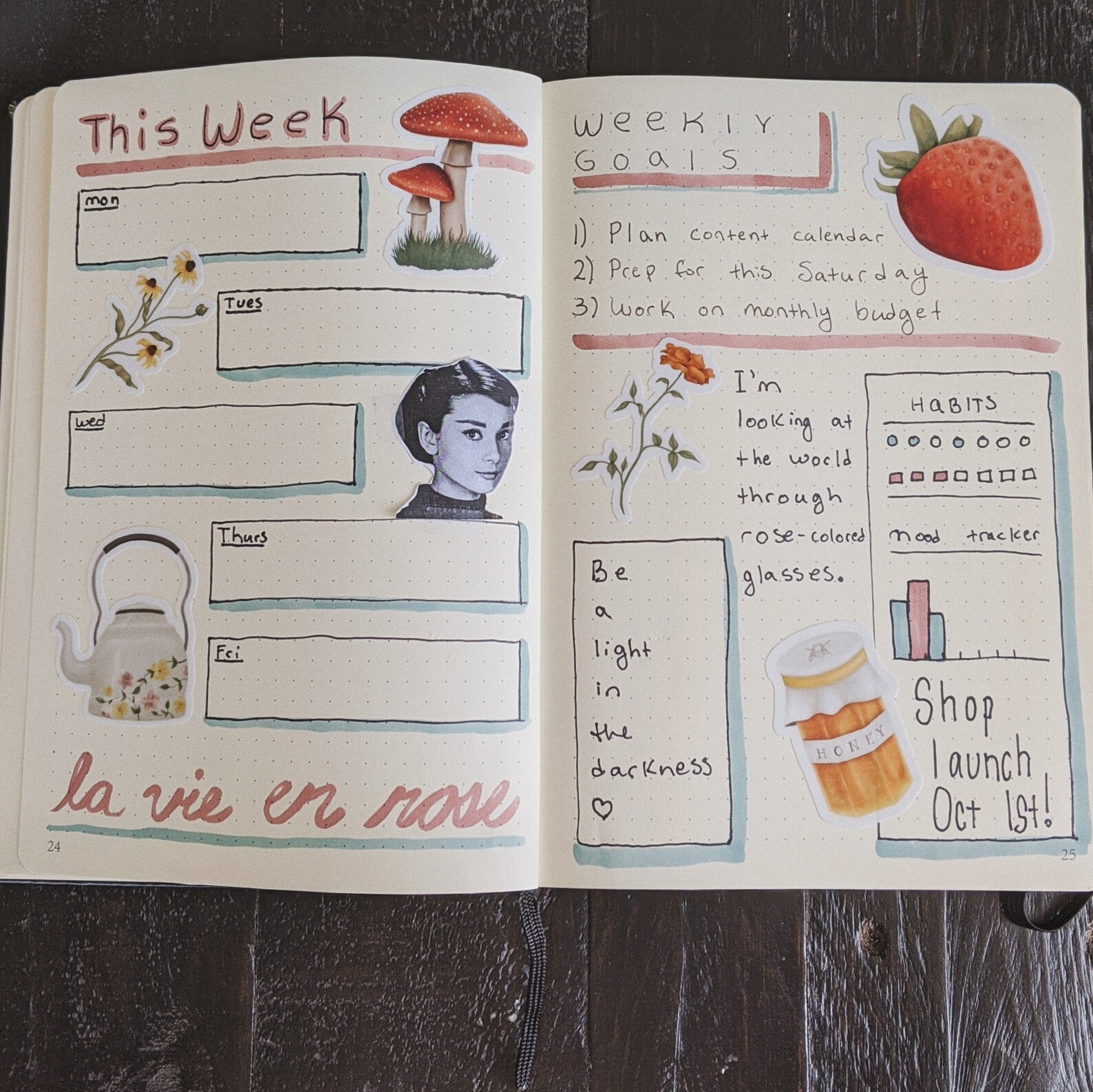 cottagecore aesthetic sticker pack bullet journal etsy