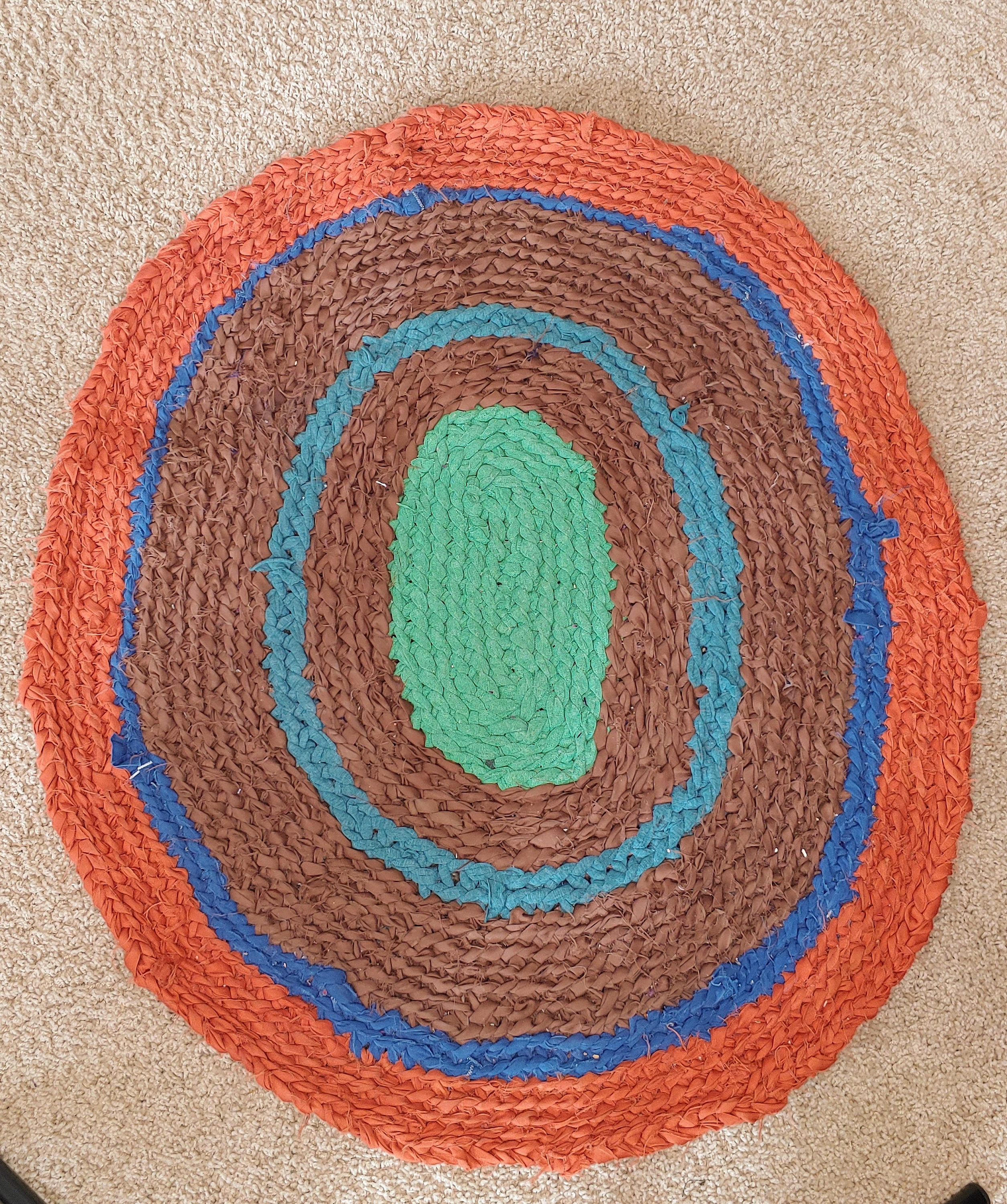 Earthly Delight Oval Rag Rag 25 X 30 Handmade Etsy UK