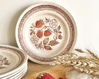 Hand painted English dessert plate