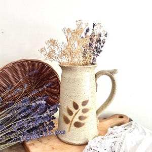 Handcrafted pottery pitcher