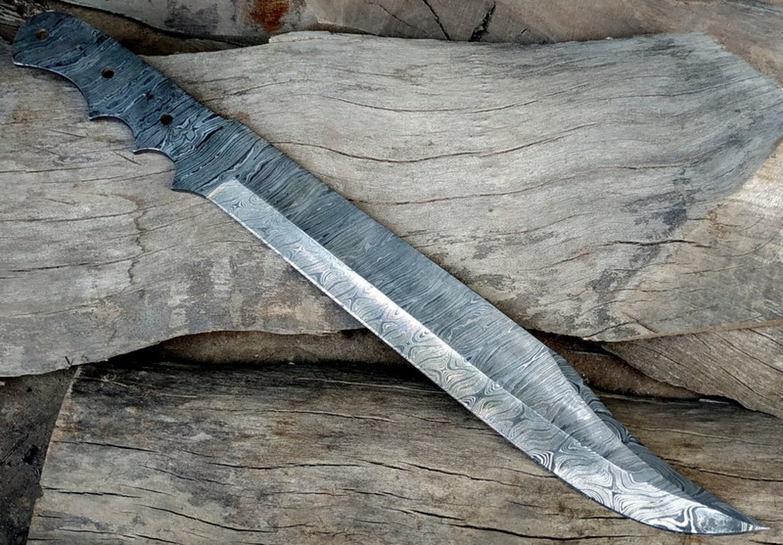 Handmade Damascus Knives20 Damascus Steel Blank Etsy