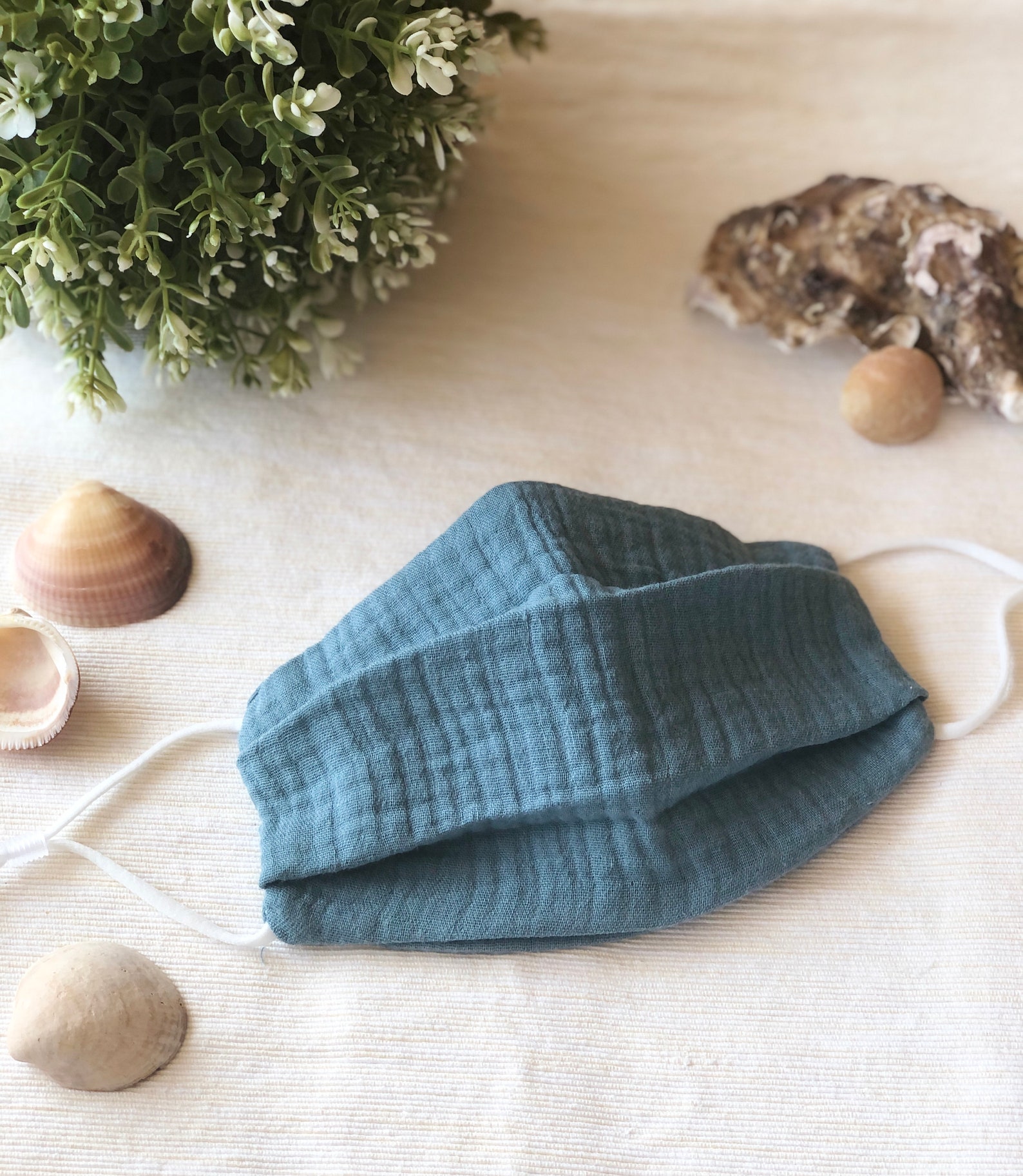 Soft Muslin Gauze Mask Adjustable Ear Loop Face Mask / Adult and Kids Thin Mask, Summer Mask