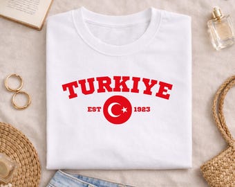 Turkiye World Cup Shirt, Türkisches Fußball-T-Shirt, Türkei Fan Shirt, Unisex Grafik-T-Shirt