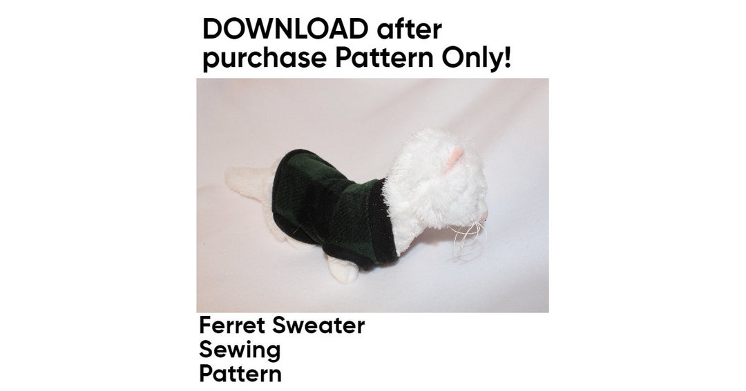 Ferret sweater crochet clearance pattern