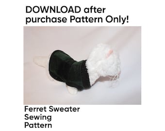 Ferret Sweater Sewing PATTERN and Instructions PDF