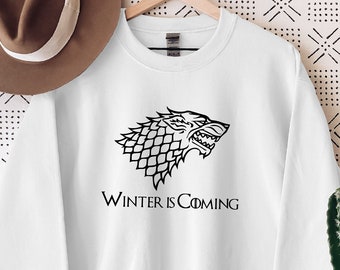 T-Shirt Paradise Game of Thrones Inspired House Stark Santa Clause Printed Hoodie T-Shirt Paradise Game of Thrones Inspired House Stark Santa Clause Printed Hoodie