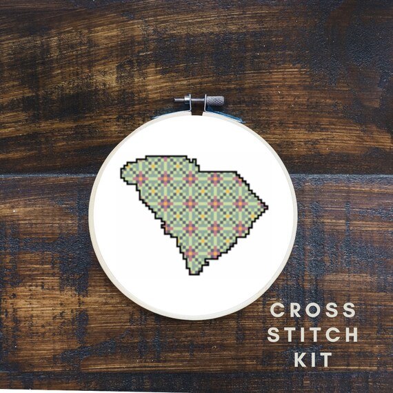 South Carolina Cross Stitch Kit Etsy