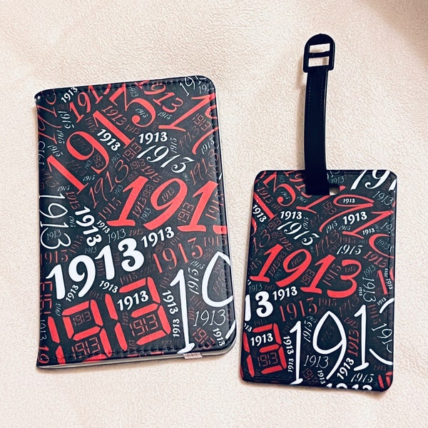 1913 EVERYWHERE DST Inspired Luggage Tag and Passport Holder