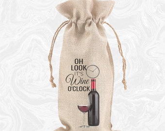custom wine gift bolsas