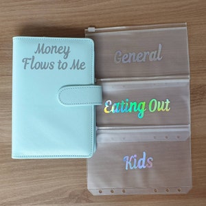 Blue CASH ENVELOPES Binder| Cash Wallets| Budget Binder| Savings Binder| Cash Stuffing| A6 RingBinder| Sinking Funds Binder