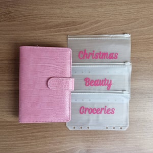 Pink CASH ENVELOPES Binder| Cash Wallets| Budget Binder| Savings Binder| Cash Stuffing| A6 RingBinder| Sinking Funds Binder