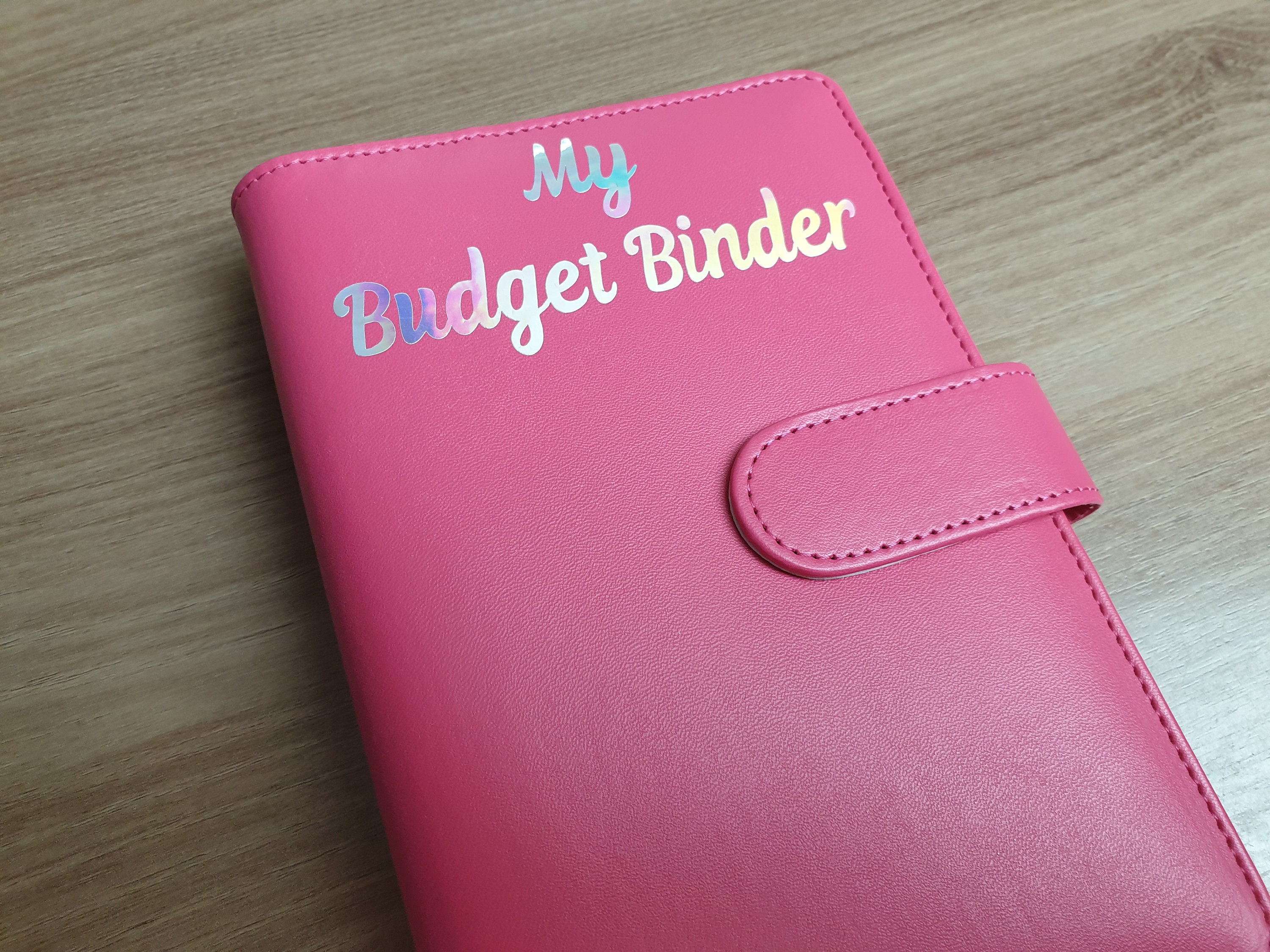 Deep Pink CASH ENVELOPES & BINDER Cash Wallets. A6 Ring Binder Etsy