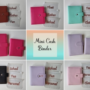 MINI SOBRES DE EFECTIVO Binder Starter Bundle/ Carteras de efectivo/ Carpeta de presupuesto / Carpeta de ahorros / Relleno de efectivo / A7 RingBinder / Carpeta de fondos que se hunden