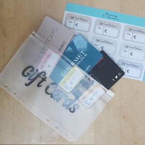 Cash Envelope &Gift Voucher Stickers, Planner Budget Stickers, A6 Persoonlijke Grootte