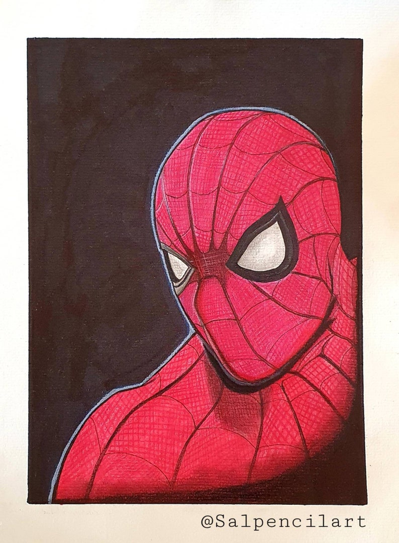 Spiderman original drawing Spiderman original drawing