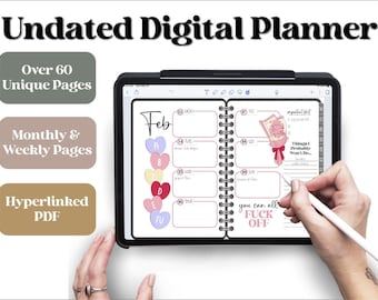 Funny Digital Planner | Digital Planner Download | Undated Planner