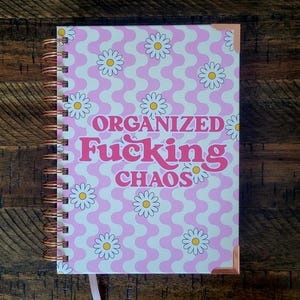 Organized Fucking Chaos Hardcover Planner | Undated Planner | Funny Planner | Physical Planner -- NO TARIFFS/DUTIES