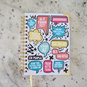 Undated Sweary Planner | Undated Planner | Funny Planner | Physical Planner **Prepaid Duties & Taxes for US Customers**