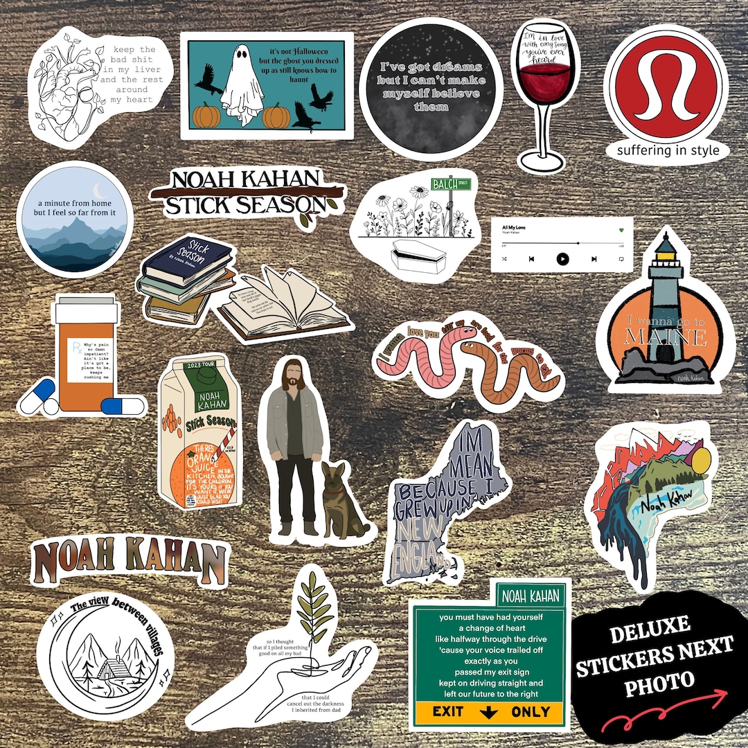 Noah Kahan Stickers/noah Kahan Merch/ Noah Kahan Lyrics/ Noah Kahan