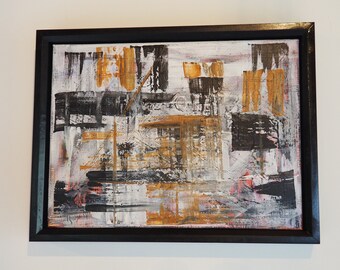 Art abstrait sur toile, original unique.