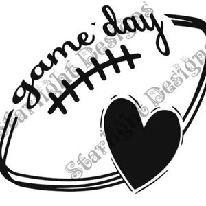 Game Day Football Cut file for cricut cameo and brother scan n cut