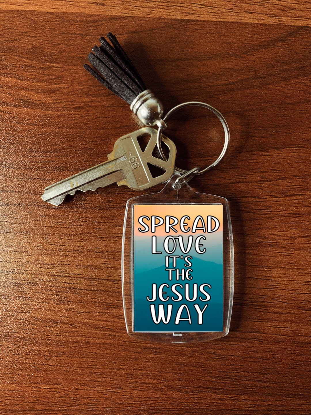 Spread Love It's the Jesus Way Jesus Keychain Faith Etsy
