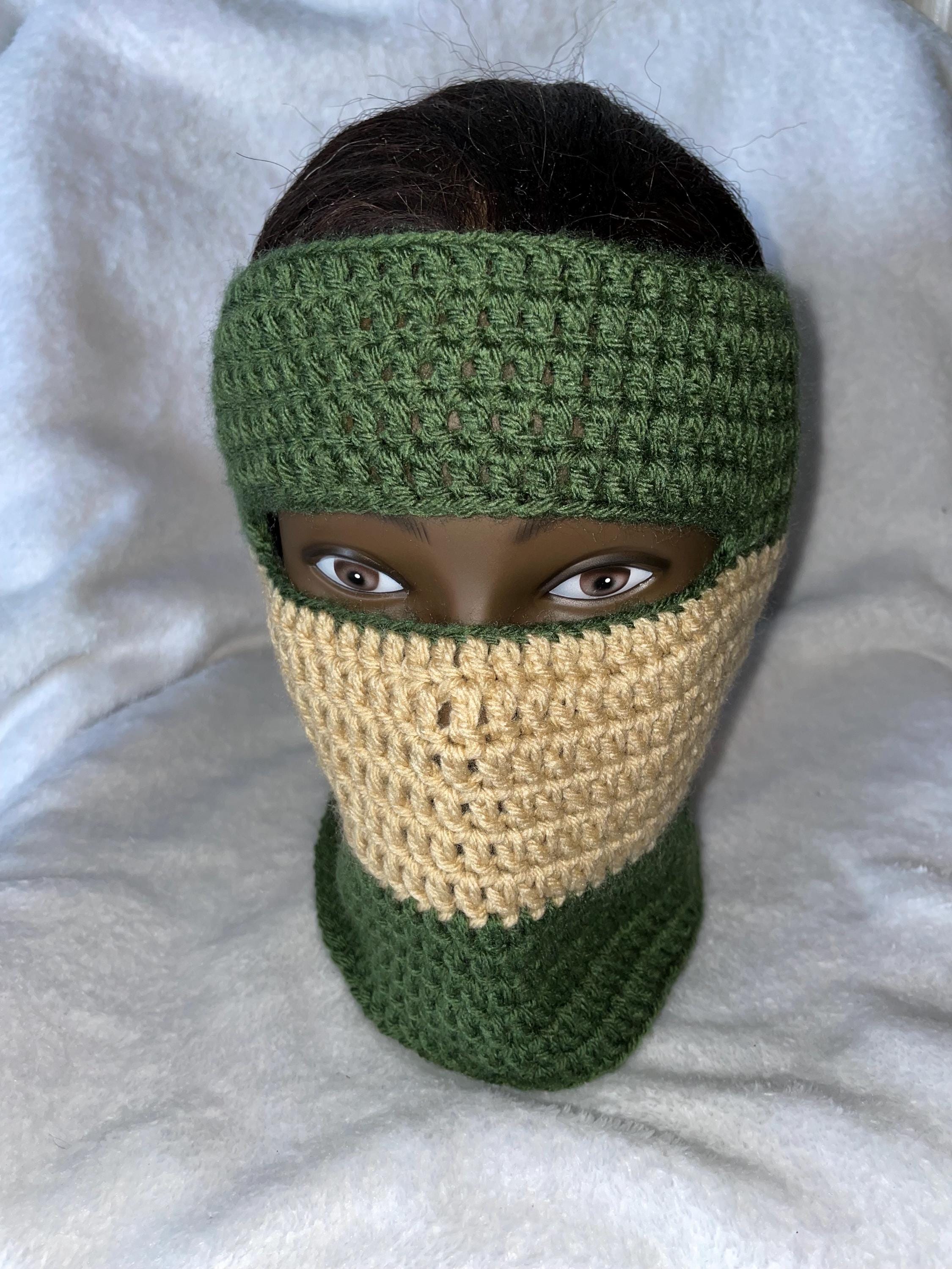 Crochet Ski Mask Open Top - Etsy display picture 2