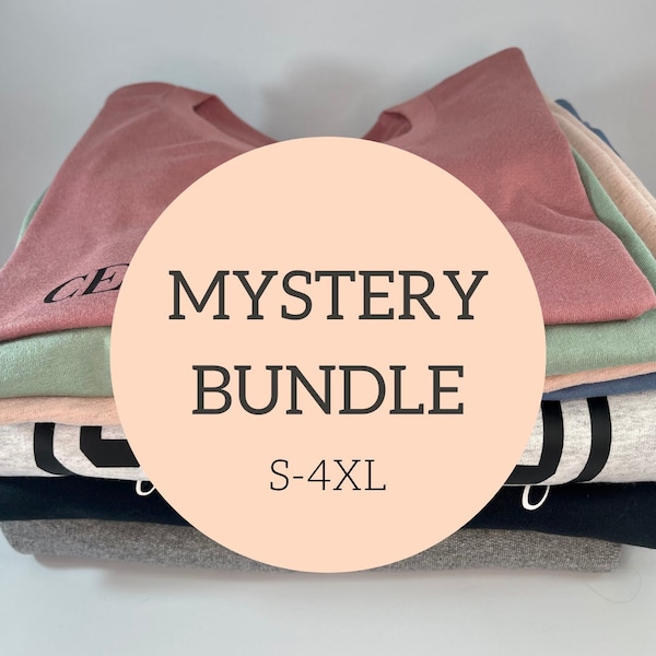 Mystery Bundle | Woman's Mystery Gift | Surprise Gift Box | Mystery Clothing + More | Mystery T-Shirt / Sweatshirt | Mystery Package | Gift