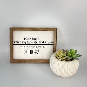 Funny Bathroom Sign | Poop Jokes Sign | Get Naked Sign | Bathroom Wall Decor | Bathroom Humor | Funny Rustic Decor