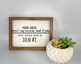 Funny Bathroom Sign | Poop Jokes Sign | Get Naked Sign | Bathroom Wall Decor | Bathroom Humor | Funny Rustic Decor