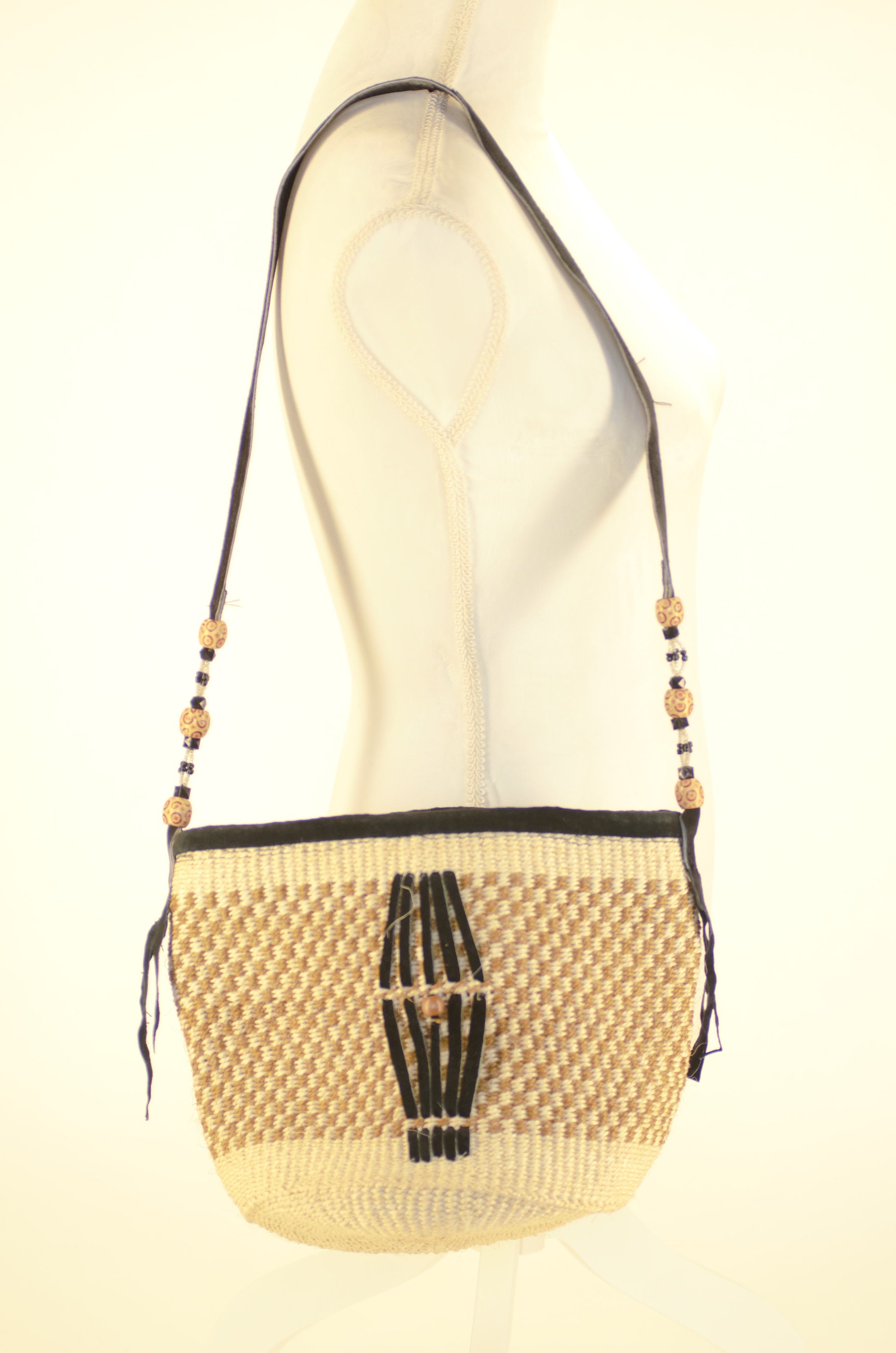 Handmade Kenyan Sisal shoulder bag Etsy