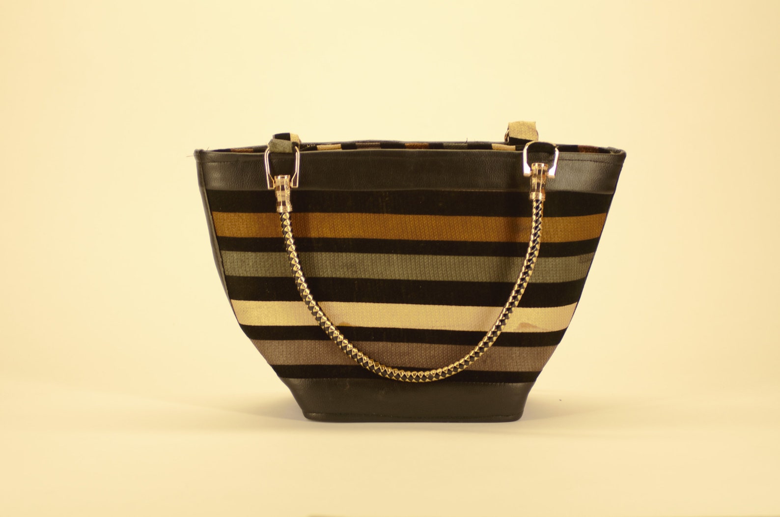 Handmade Kenyan handbag with corded handle Etsy