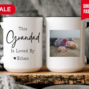 Grandad Gift, Grandad Mug, This Grandad is Loved By Mug, Gift For Grandad, Grandad Gift From Grandkids, Grandad Coffee Cup