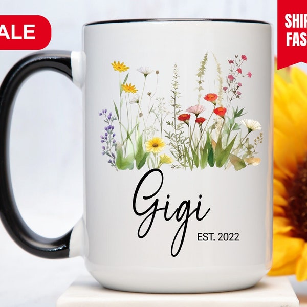Gigi Est Mug, New Gigi Gift, Gigi Coffee Mug, Gigi Established Mug, Gift For New Gigi, Gigi Est Cup, Gigi Christmas Gift, Custom Gigi Cup