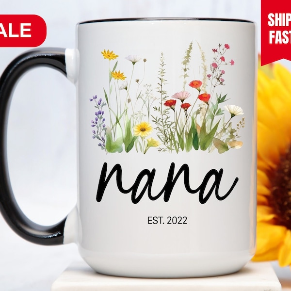 Nana Mug, Nana Gift, Nana Coffee Mug, Nana Established Mug, Gift For New Nana, Nana Est Cup, Gift For Nana, Custom Nana Cup