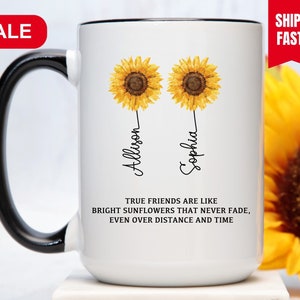 Personalized Friendship Mug, Friendship Gifts For Women, Best Friend Gift, Best Friend Coffee Mug, Bestie Cup, Bestie Gifts, Gift For Friend