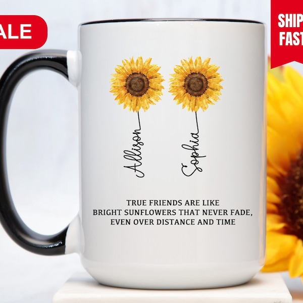 Personalized Friendship Mug, Friendship Gifts For Women, Best Friend Gift, Best Friend Coffee Mug, Bestie Cup, Bestie Gifts, Gift For Friend