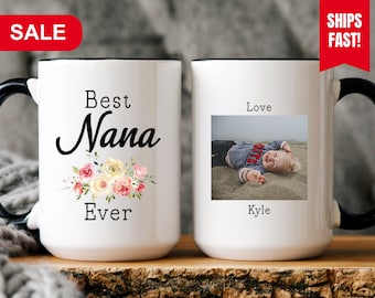 Best Nana Ever Mug, Nana Gifts From Grandkids, Nana Mug With Picture, Gift For Nana, Nana Coffee Mug, Nana Cup, Nana Christmas Gift