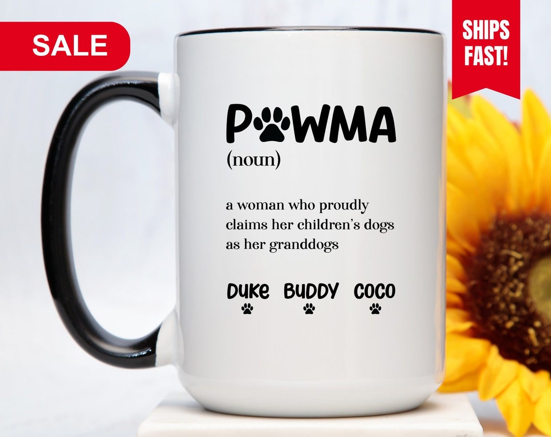 Dog Grandma Mug, Pawma Mug, Dog Grandma Gift, Dog Grandma Cup, Gift for
