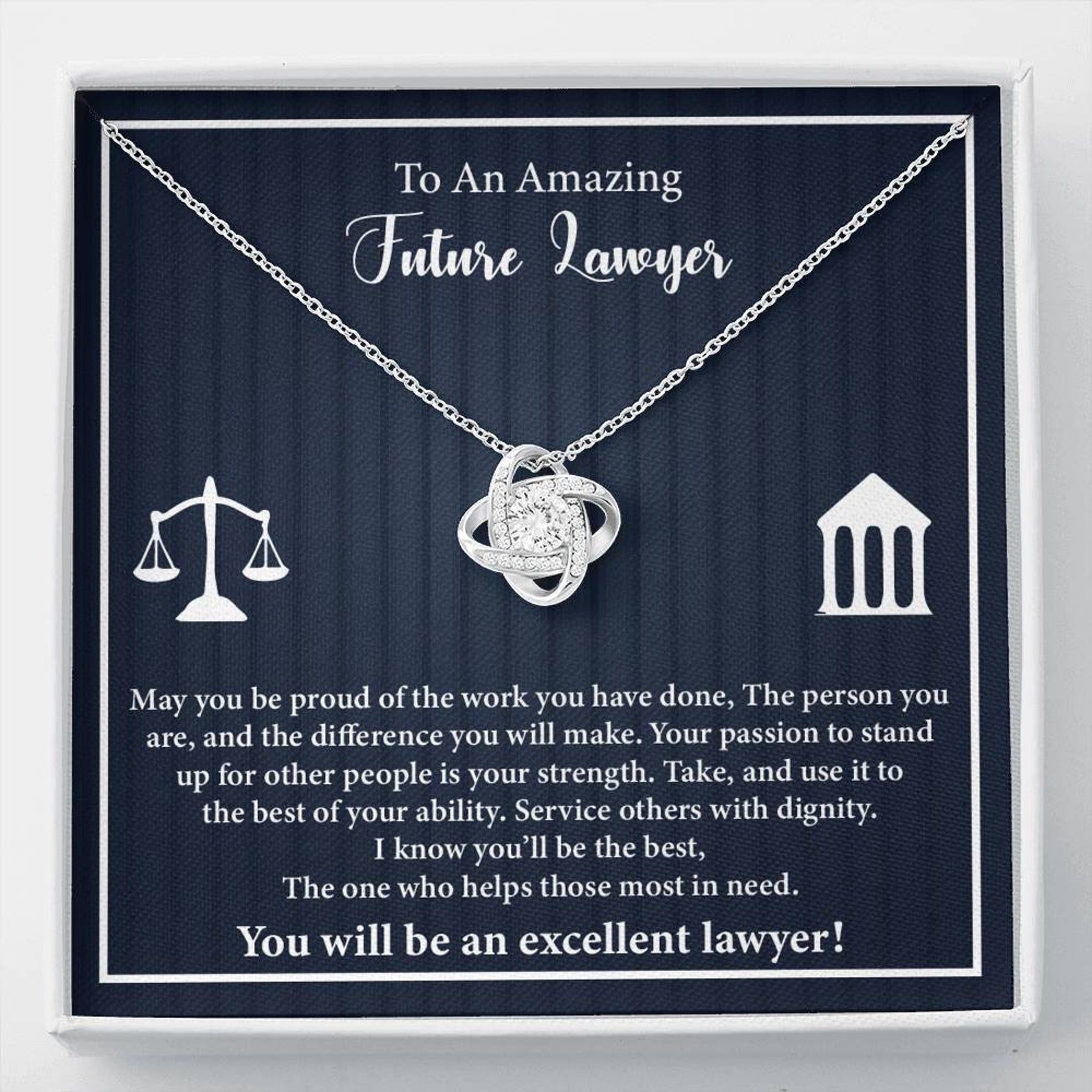 Future lawyer gift future lawyer necklace gift for future Etsy